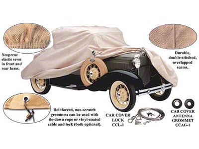 Model T Ford Car Cover - Poly-Cotton - Closed Cab Truck