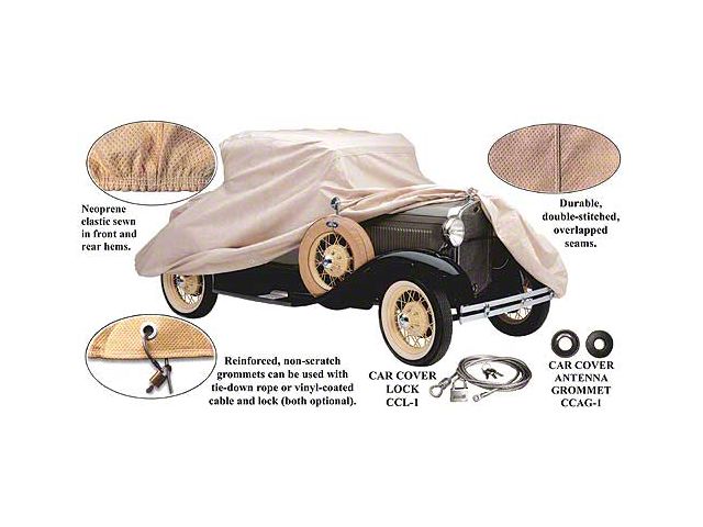 Model T Ford Car Cover - Technalon - Closed Cab Truck