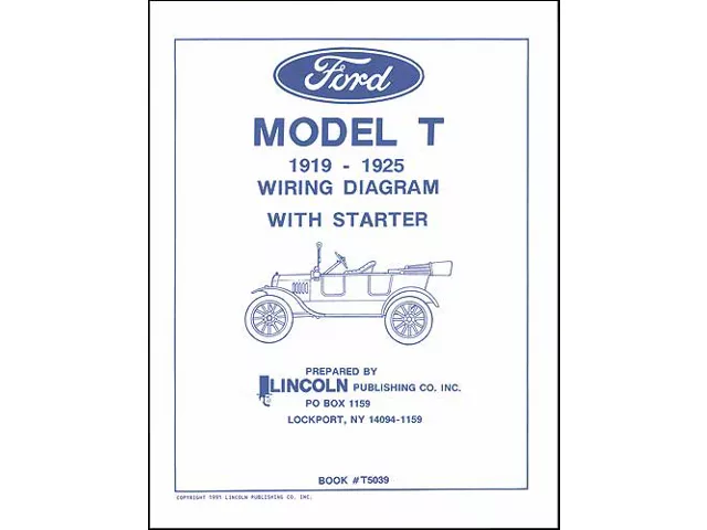 Model T Ford Electrical Wiring Diagram Fold-Out