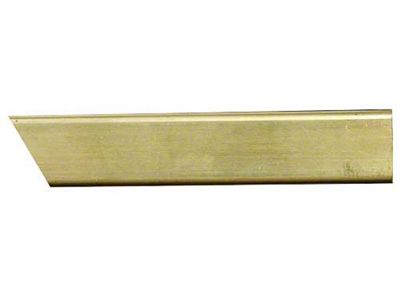 Model T Ford Firewall Moulding - Brass - 3/4 Flat Surface With Lip - 78 Long