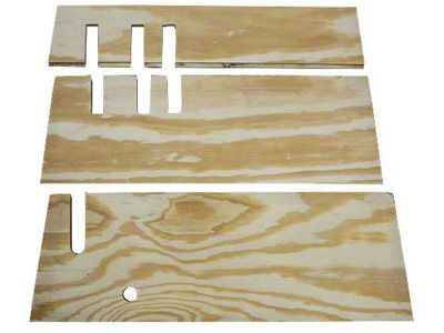 Model T Ford Front Floor Board Set - 3 Pieces - Marine Grade Plywood - Touring & Roadster