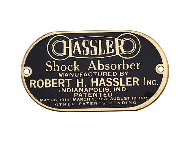 Model T Ford Hassler Shock Absorber Plate - Brass Finish