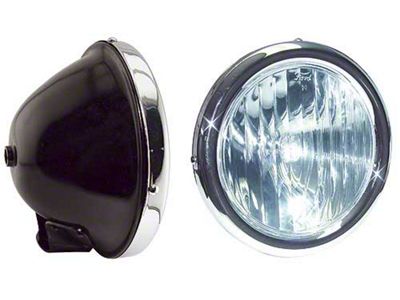 26-27/complete Headlights /Black With Chrome Rim