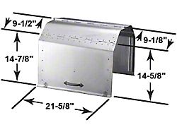 Hood - Aluminum - Pressed Steel Handles - Plain Sides - Leather Lacing (1913-1914 Model T)