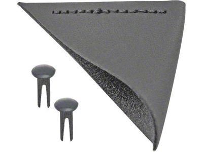 Hood Corners/ Leather With Black Rivets