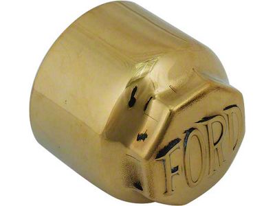 Hub Cap/ Brass/ Block Letters Ford/ 09-10