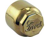 Model T Ford Hub Cap Set For Wood Wheels, Brass, Ford Script
