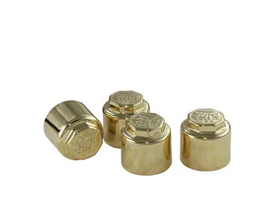 13-16/brass Hub Cap Set/ford/made In Usa