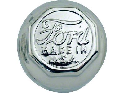 17-27/nickel Hub Cap Set/ford/made In Usa