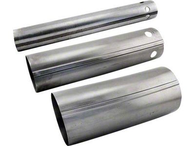 Model T Ford Muffler Shell Section - 3 Pieces - For Cast Iron End Muffler - For 3 Bolt Style Castings