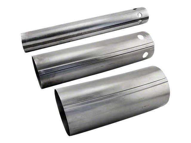 Model T Ford Muffler Shell Section - 3 Pieces - For Cast Iron End Muffler - For 3 Bolt Style Castings