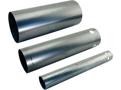 Model T Ford Muffler Shell Section - 3 Pieces - For Steel End Muffler - For 1 Bolt Style Castings
