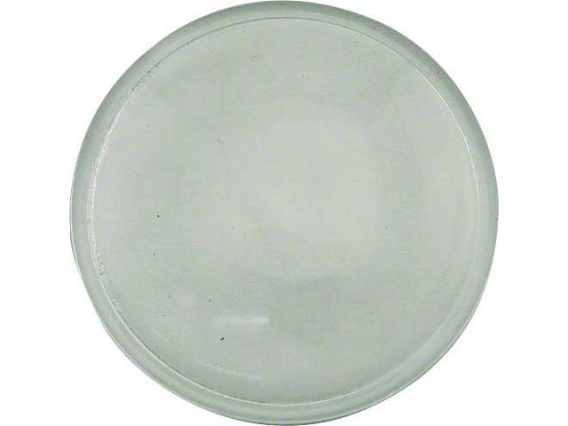 Model T Ford Oil Lamp Lens - White Glass - 2-1/16 Diameter