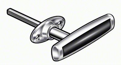 Exterior Outside Door Handle Textured Black Rear Left
