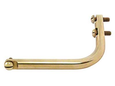 Model T Ford Outside Rear View Mirror Arm - Right - Brass -6 Long