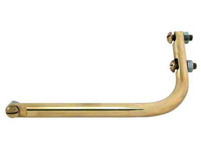 Model T Ford Outside Rear View Mirror Arm - Right - Brass -8 Long