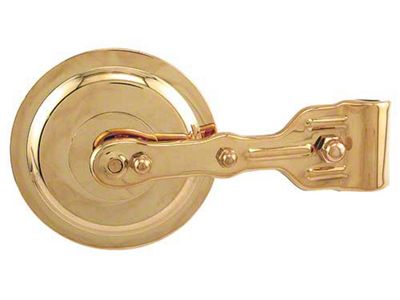 Brass Outside R/view Mirror/round/open Car