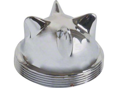Model T Ford Radiator Cap - Chrome - Low Fin Style