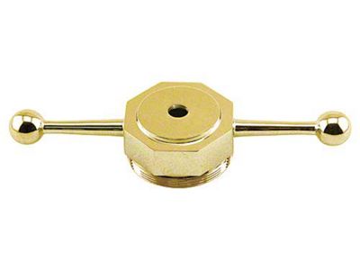 Model T Ford Radiator Cap - Polished Die Cast Brass - Dogbone Style - For Motor Meter