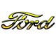 Model T Ford Radiator Script - Brass - Die Cut - 8 X 3-1/2