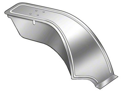 Model T Ford Rear Fender - Left - Steel - Roadster