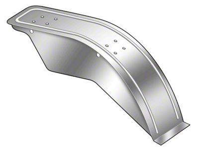 Model T Ford Rear Fender - Left - Steel - Touring & Roadster - Late 1909 To 1910