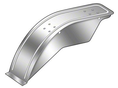 Model T Ford Rear Fender - Right - Steel - Touring & Roadster - Late 1909 To 1910