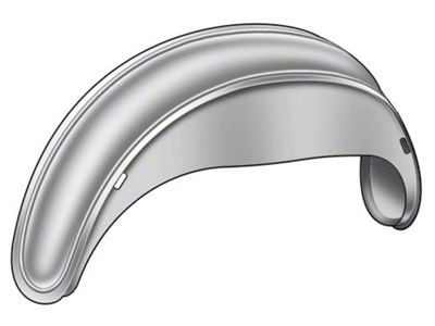 Model T Ford Rear Fender - Right - Steel - TT Truck