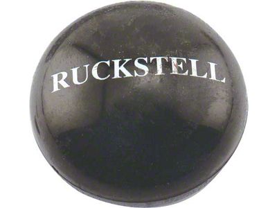 Model T Ford Ruckstell Gearshift Lever Knob - Black Plastic- Oval Shaped - Stamped With Ruckstell Name