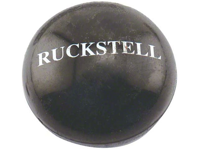 Model T Ford Ruckstell Gearshift Lever Knob - Black Plastic- Oval Shaped - Stamped With Ruckstell Name