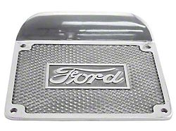 Model T Ford Running Board Step Plate - Polished Aluminum -Ford Script - 6-1/2 X 8-1/2