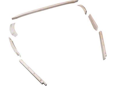 Model T Ford Seat Wood - Seat Tack Rails - Front - 7 Pieces