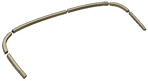 Ecklers Seat Wood - Seat Tack Strips - 6 Pieces (1926-1927 Model T)
