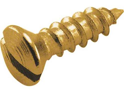 Common Sense Mounting Screws/ Brass/ 10 Pcs (1909-1914 Model T)
