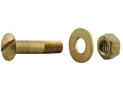 Model T Ford Steering Column To Firewall Mounting Screw Set- Brass - 5/16 x 1-1/2-18