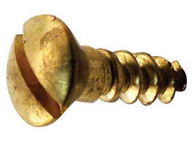 Model T Ford Steering Wheel Rim Screw Set - 4 Pieces - Brass - For Wood Rim