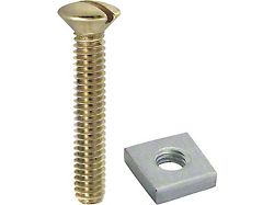 Step Plate Mounting Set/ Brass/ 16 Pcs
