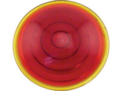 Model T Ford Tail Light Lens - Red Glass - 3 Diameter