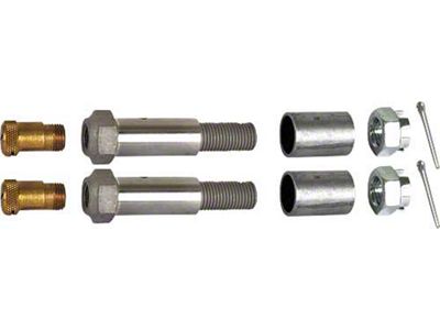 Model T Ford Tie Rod Bolt Set - 10 Pieces - With Brass Thread-In Oilers