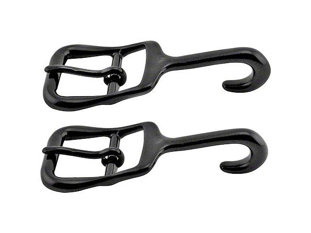 12-15 Top To Windshield Strap Buckles / Black