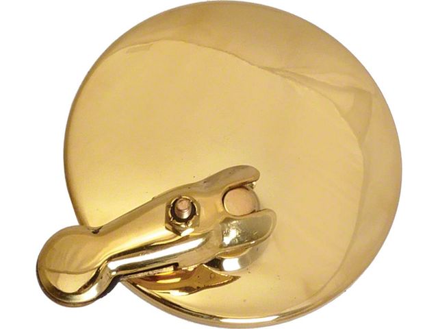 Model T Ford Windwing Mirror - Round - Brass - 3-1/2 Diameter