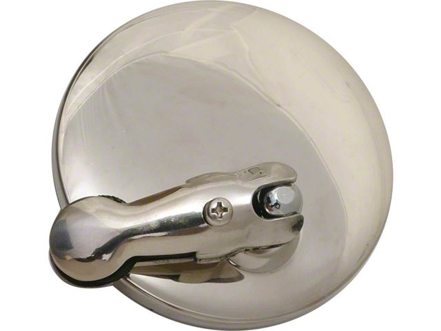 Windwing Mirror/ Round/ Stainless/ 3-1/2 Dia.