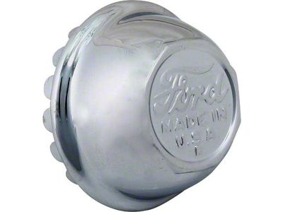 Model T Ford Wire Wheel Hub Cap - Chrome - Ford Script