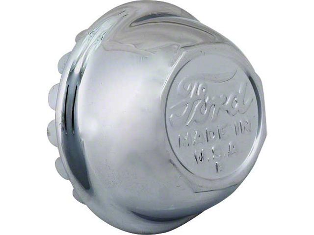 Model T Ford Wire Wheel Hub Cap - Chrome - Ford Script