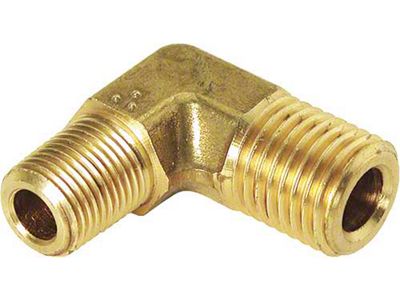 Model T Ford Gas Sediment Bulb Inlet Elbow - Brass - Kingston L/L2/L4 or Holley G/NH - For Cars With Cowl Mounted Gas Tanks