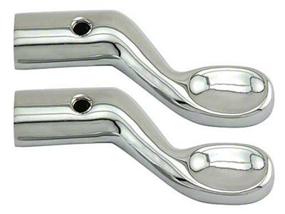 Model T Spark/Throttle Rod Lever/Door Handle Extensions, Chrome, 1916-1927