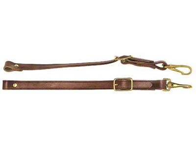Top To Windshield Straps/ Natural W/ Brass