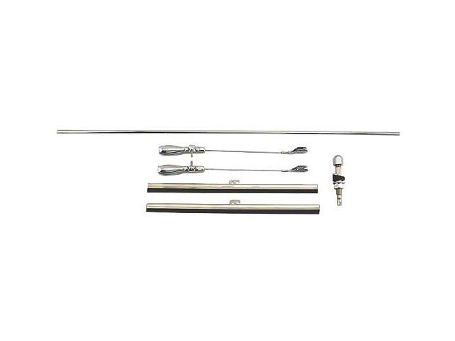 Model A Ford Vacuum Windshield Wiper Tandem Assembly Kit - Fair Quality - Foreign Made - Use With Inside-Mount Wipers