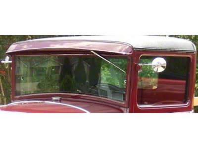 Model A Ford Window Glass Set - Closed Cab Pickup - Door Is16 X 27 - Back Window Is 12 X 24 - Concours Quality