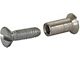 Model A Ford Windshield Tube Nut & Screw Set - Chrome Plated - 12 Pieces - Briggs Straight Windshield Fordor & Cabriolet (Fits Briggs straight windshield Fordor & Cabriolet)
